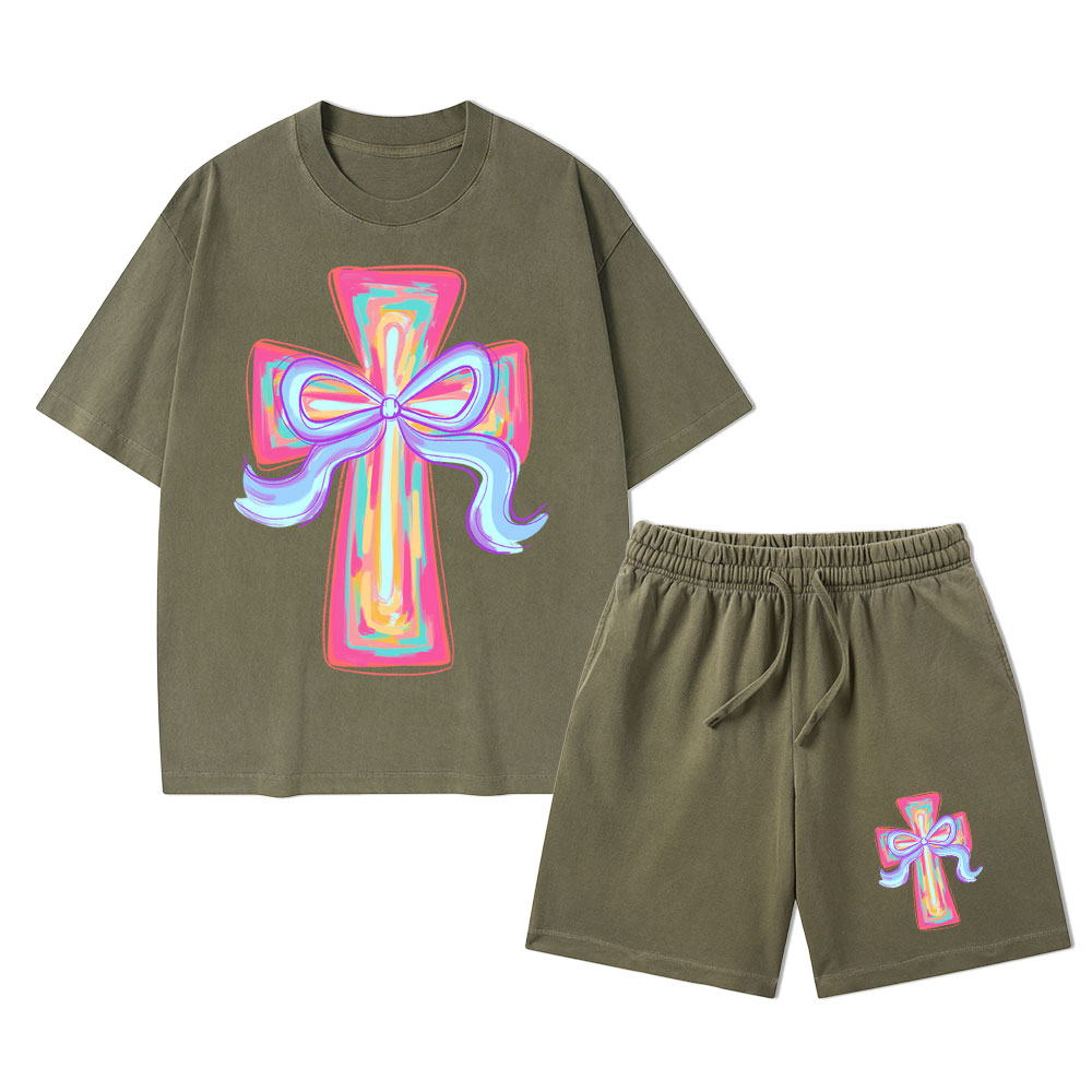 Sample Christian Washed T-Shirt & Shorts Sale - GuidingCross