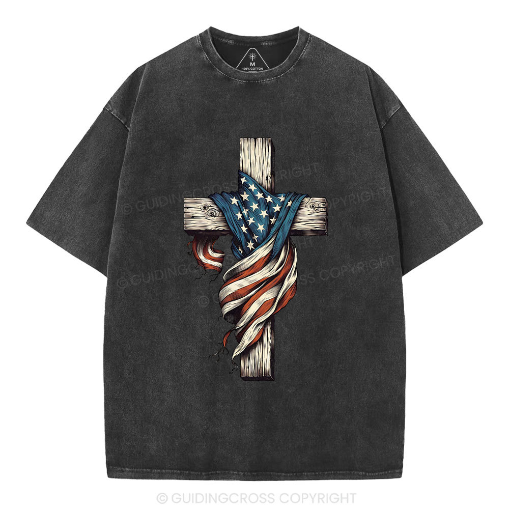 Cross Christian Washed T-Shirt