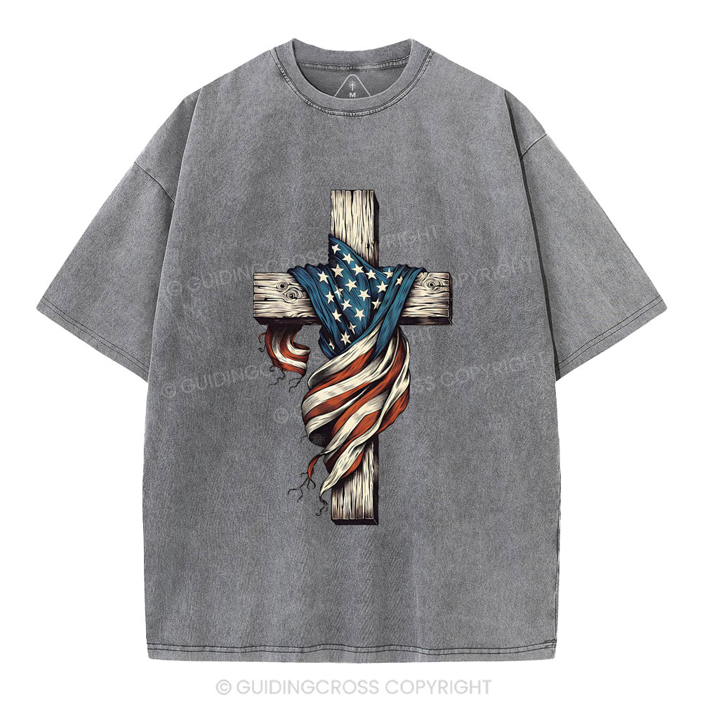 Cross Christian Washed T-Shirt