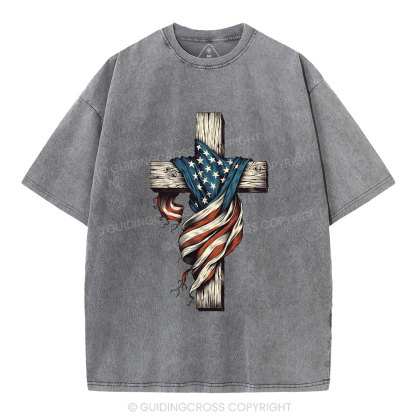 Cross Christian Washed T-Shirt