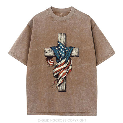 Cross Christian Washed T-Shirt