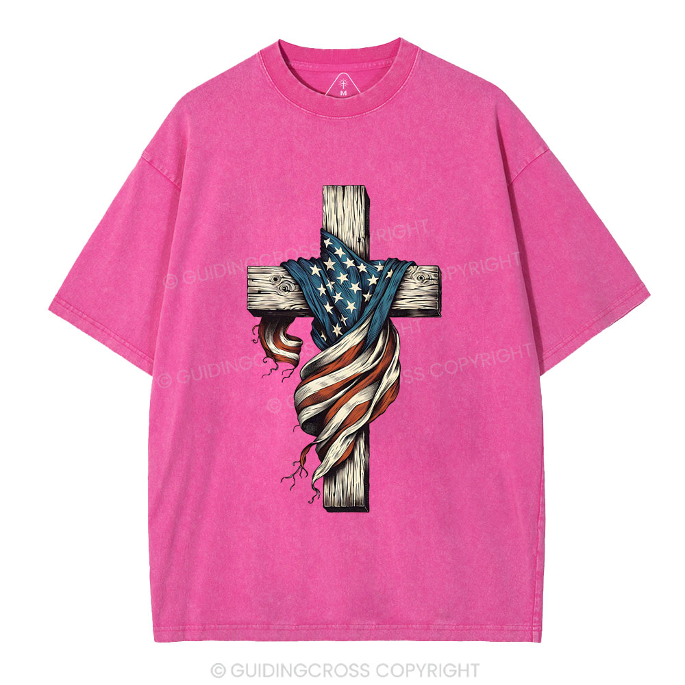 Cross Christian Washed T-Shirt