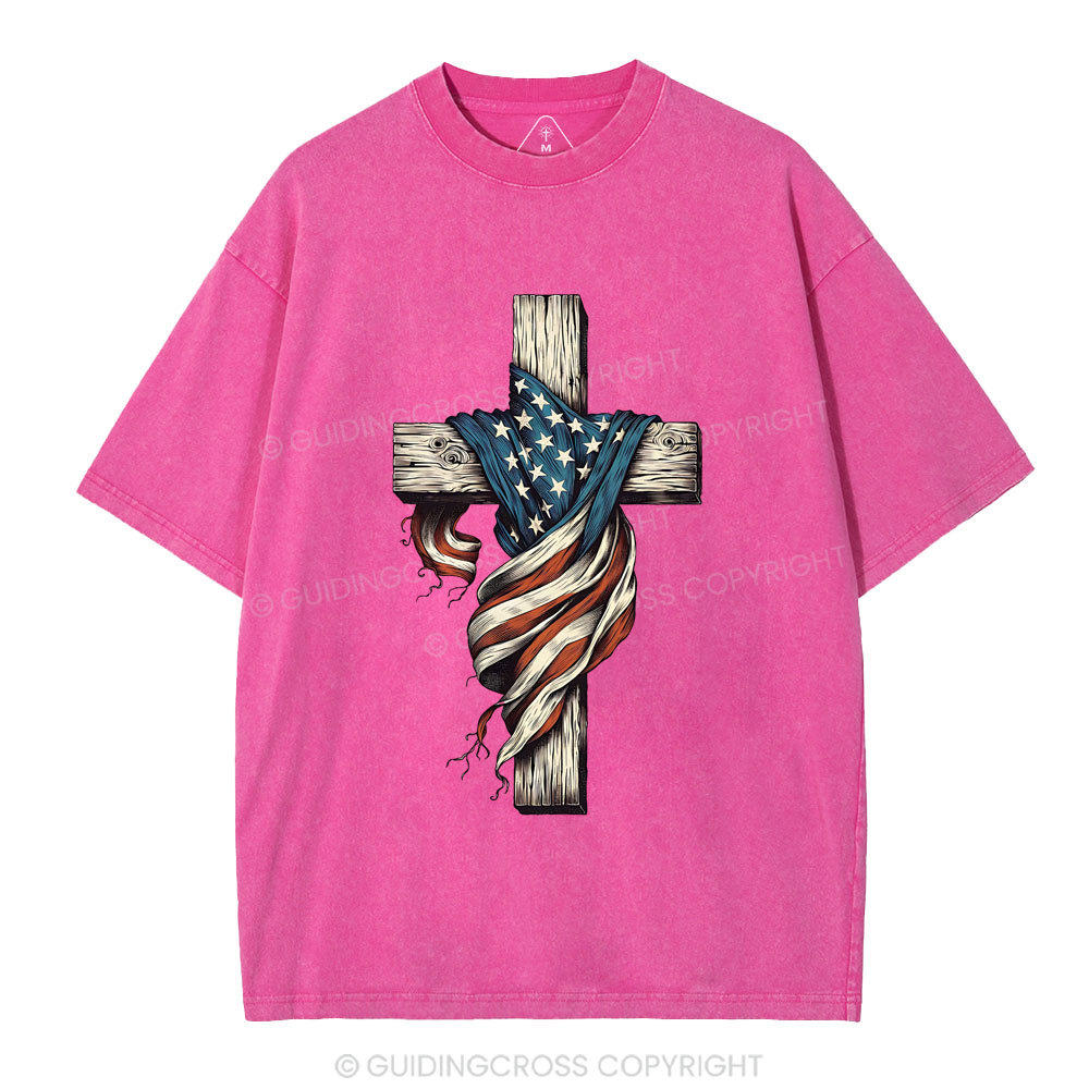 Cross Christian Washed T-Shirt