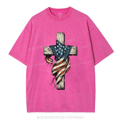 Cross Christian Washed T-Shirt