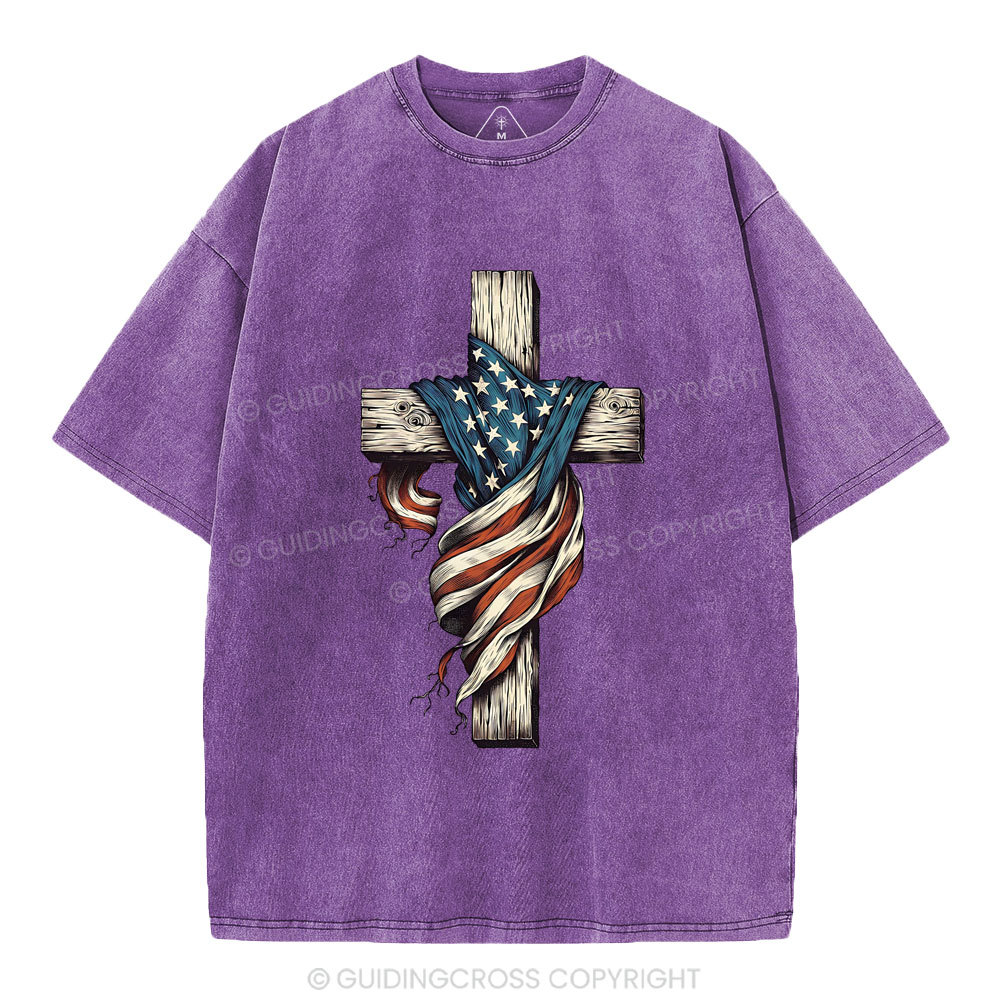 Cross Christian Washed T-Shirt