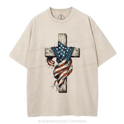Cross Christian Washed T-Shirt