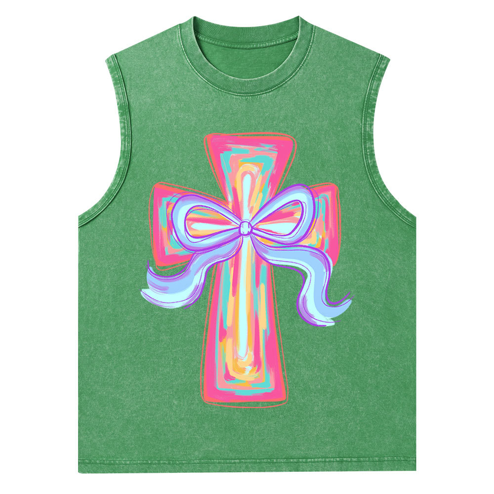 Cross Christian Washed Tank Top