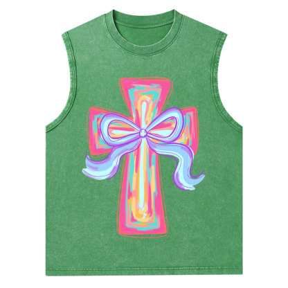 Cross Christian Washed Tank Top