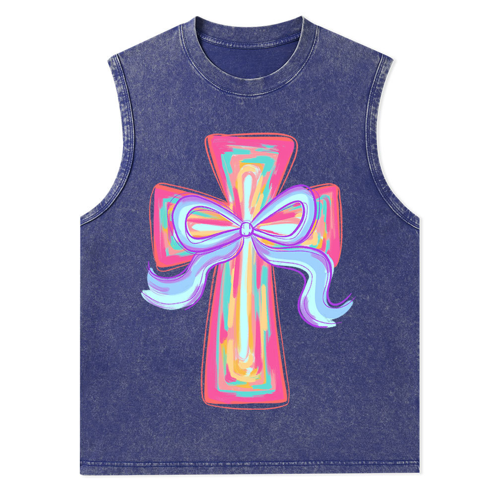 Cross Christian Washed Tank Top