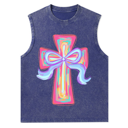Cross Christian Washed Tank Top