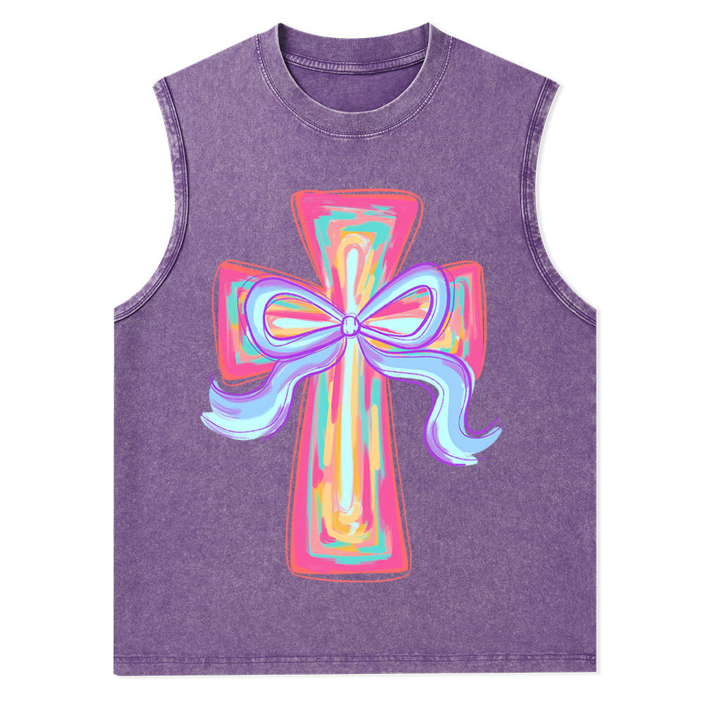 Cross Christian Washed Tank Top