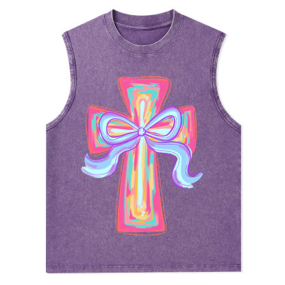 Cross Christian Washed Tank Top