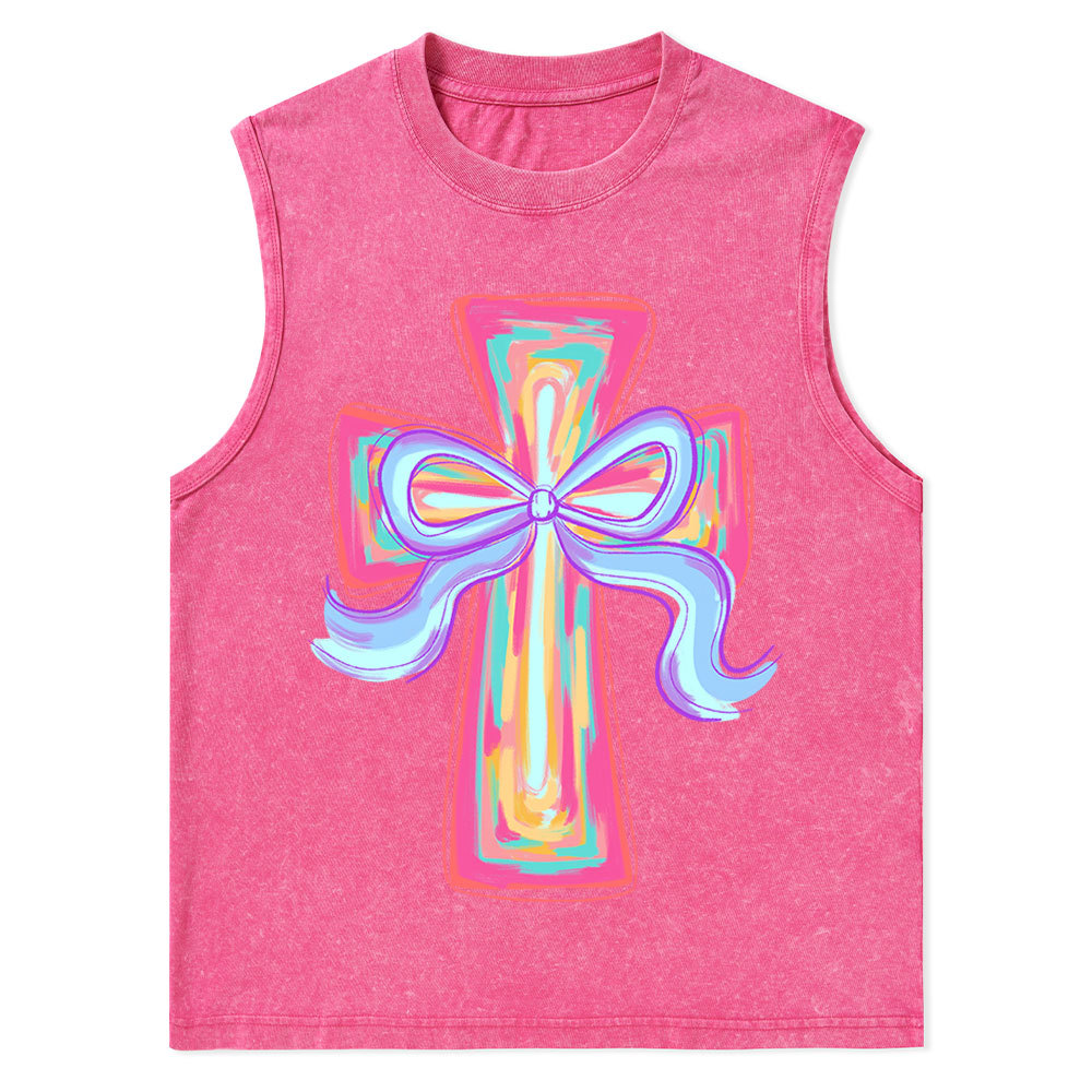 Cross Christian Washed Tank Top
