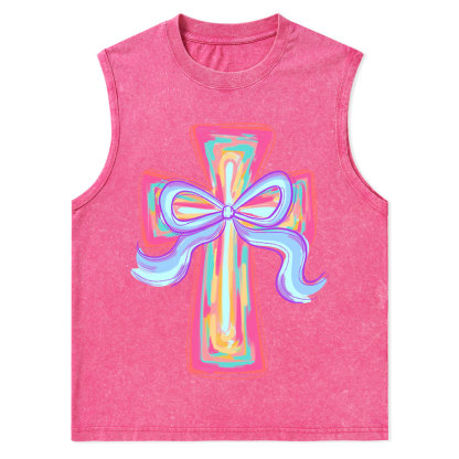 Cross Christian Washed Tank Top