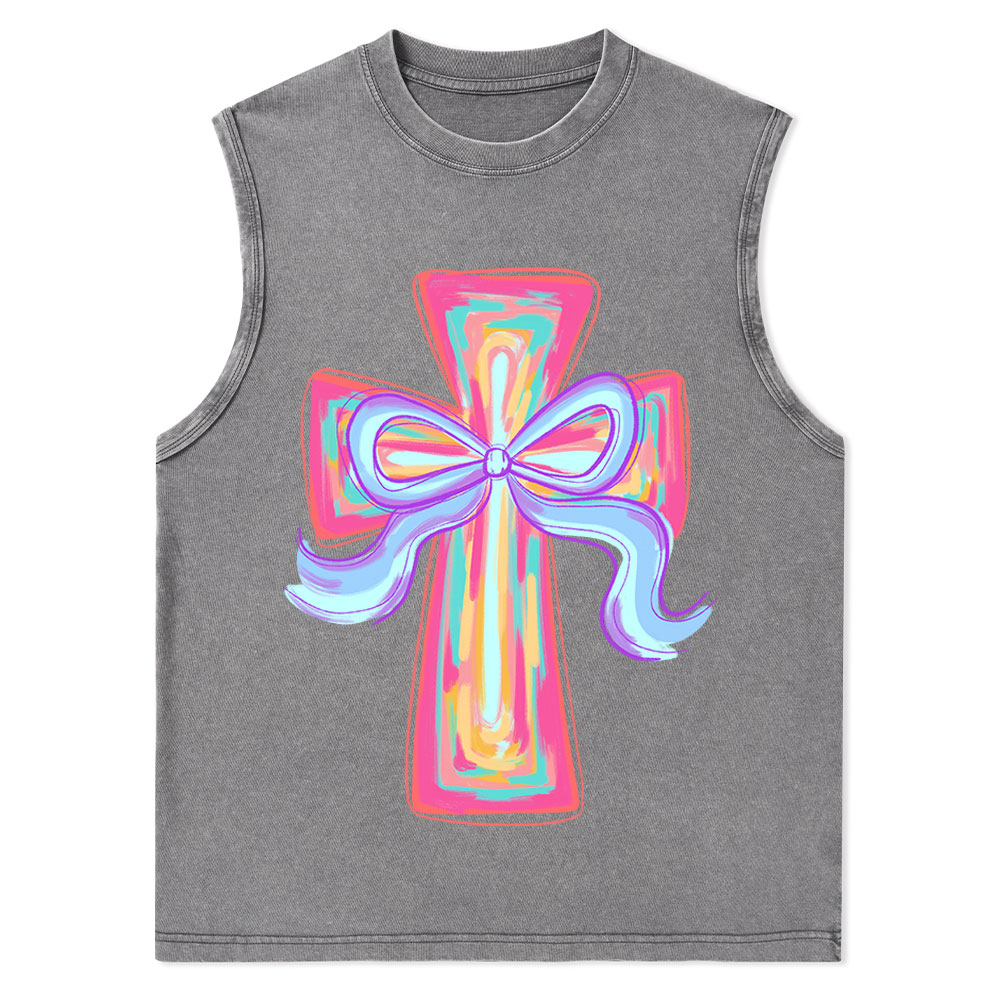 Cross Christian Washed Tank Top