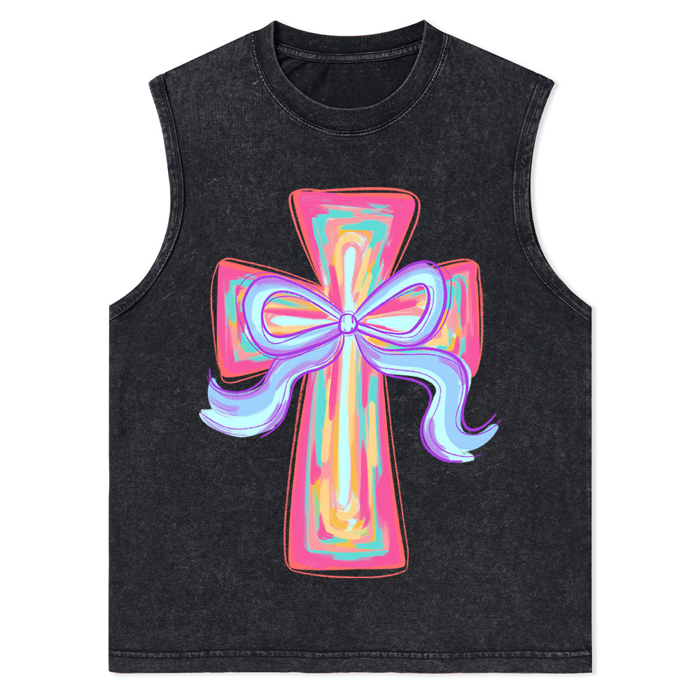 Cross Christian Washed Tank Top