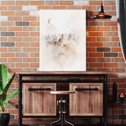 Cross Crucifixion Christian Canva Wall Art