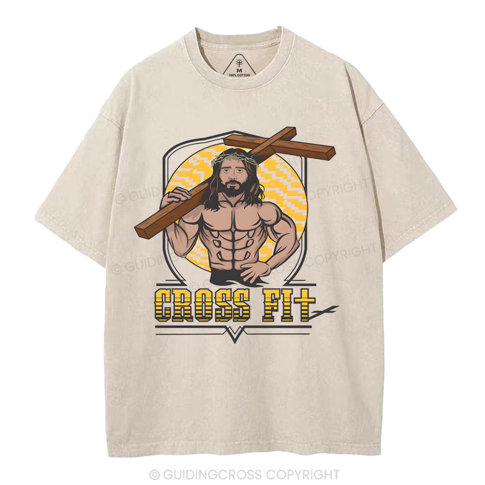 Cross Fit Christian Washed T-Shirt