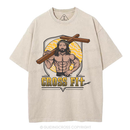 Cross Fit Christian Washed T-Shirt