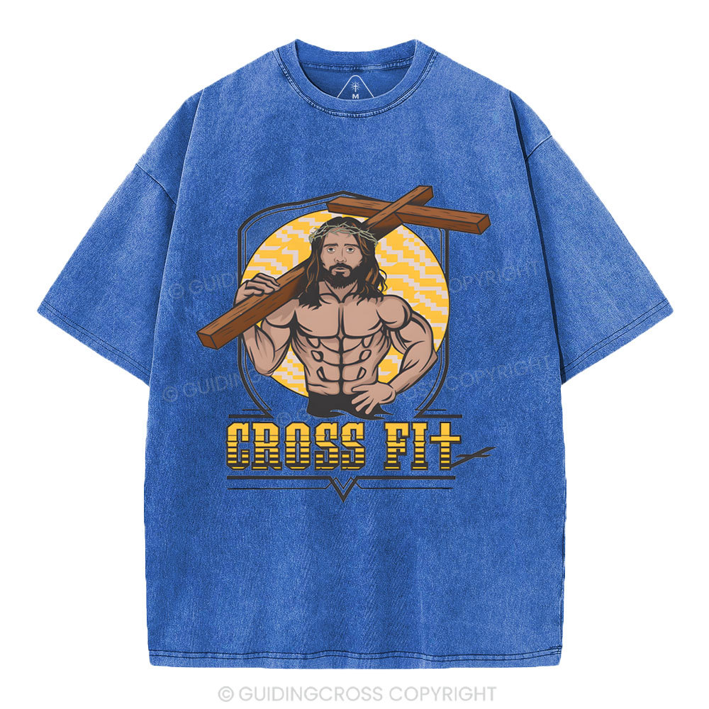 Cross Fit Christian Washed T-Shirt