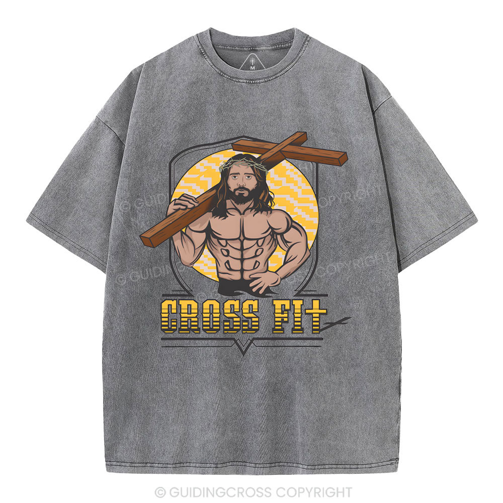 Cross Fit Christian Washed T-Shirt