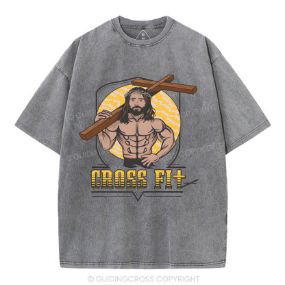 Cross Fit Christian Washed T-Shirt