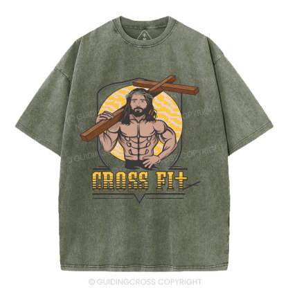 Cross Fit Christian Washed T-Shirt