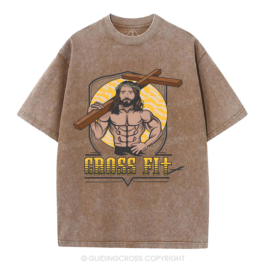 Cross Fit Christian Washed T-Shirt