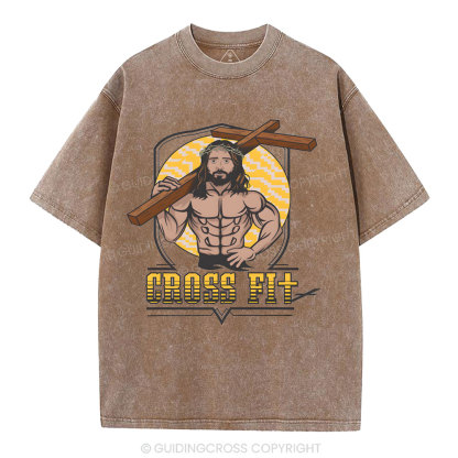 Cross Fit Christian Washed T-Shirt