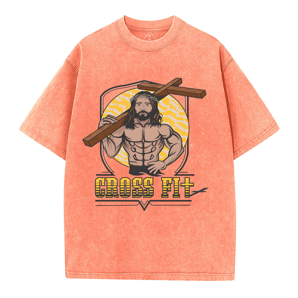 Cross Fit Christian Washed T-Shirt
