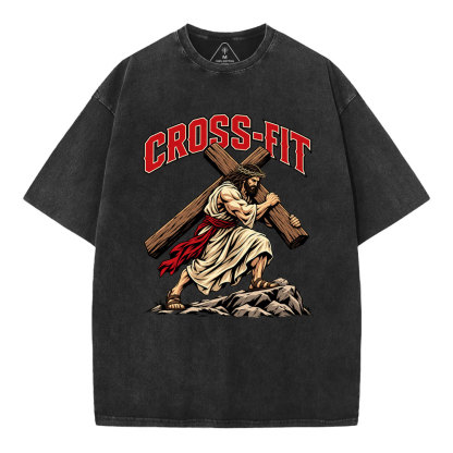 Cross-Fit Christian Washed T-Shirt