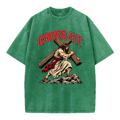Cross-Fit Christian Washed T-Shirt