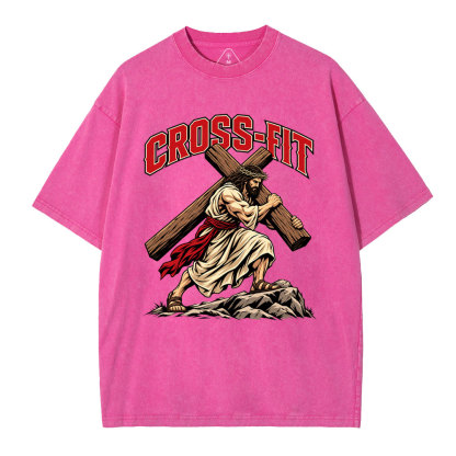 Cross-Fit Christian Washed T-Shirt