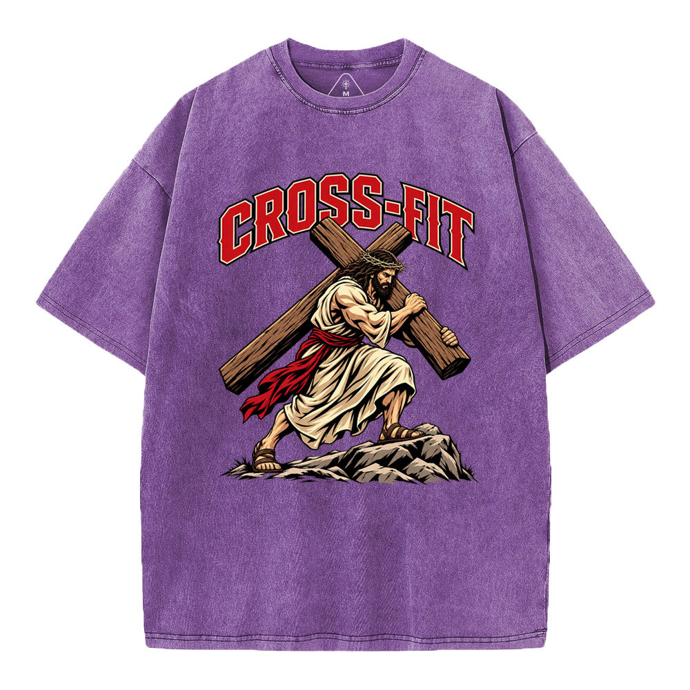 Cross-Fit Christian Washed T-Shirt