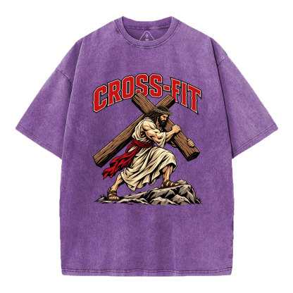 Cross-Fit Christian Washed T-Shirt