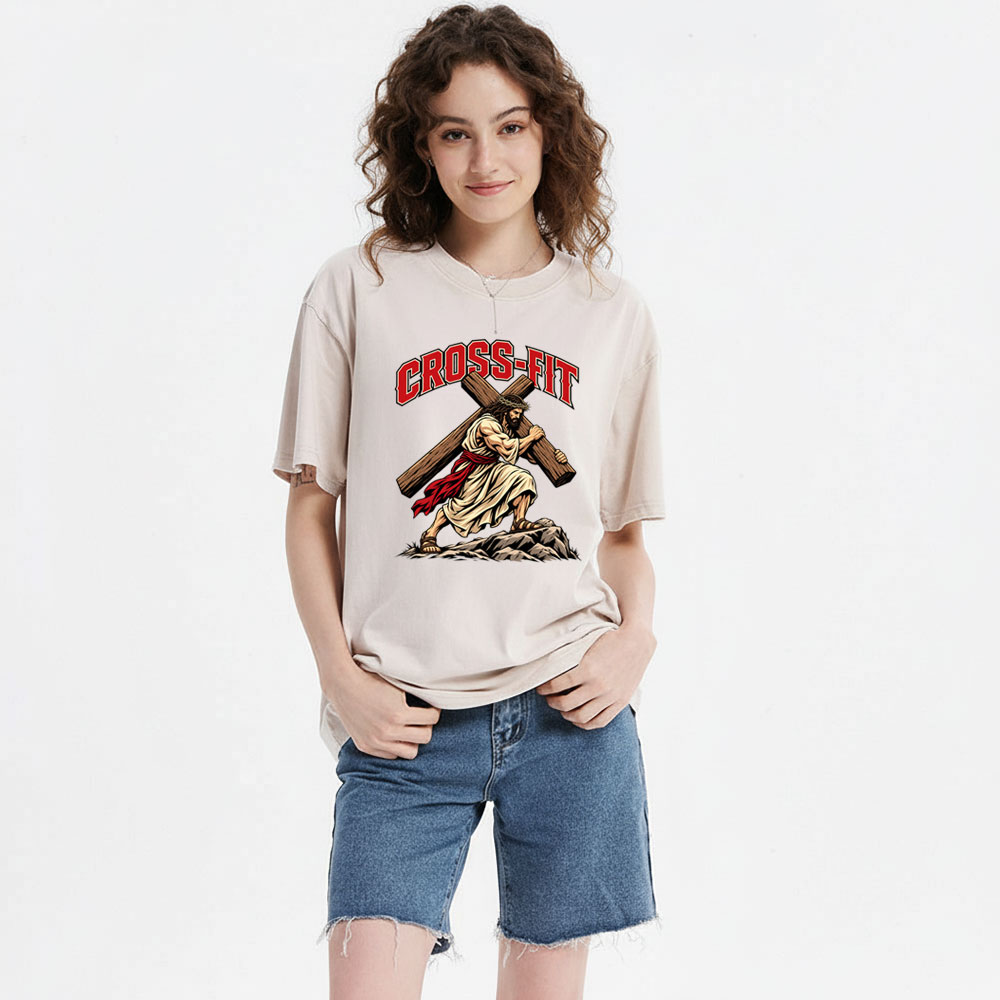 Cross-Fit Christian Washed T-Shirt