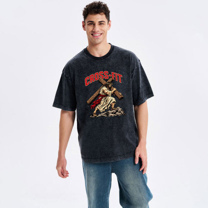 Cross-Fit Christian Washed T-Shirt