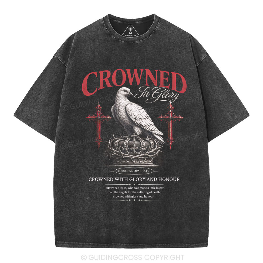 Crowed In Glory Christian Washed T-Shirt