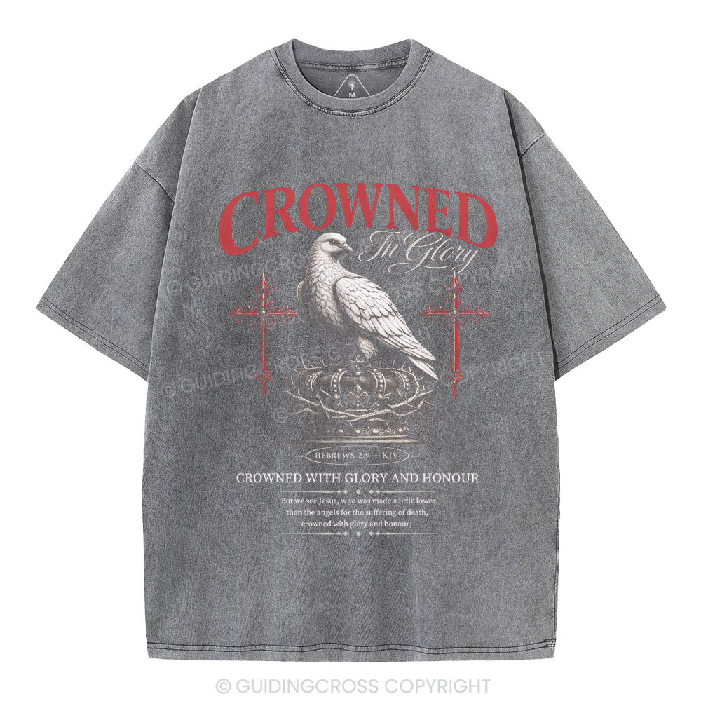 Crowed In Glory Christian Washed T-Shirt