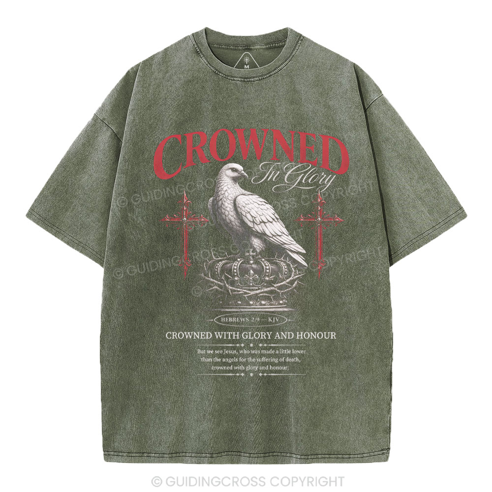 Crowed In Glory Christian Washed T-Shirt