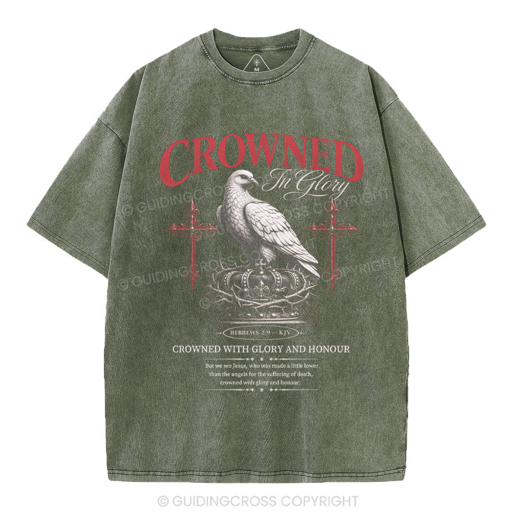 Crowed In Glory Christian Washed T-Shirt