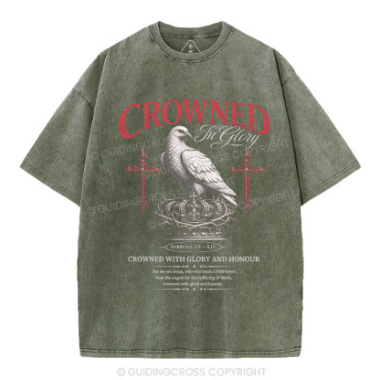 Crowed In Glory Christian Washed T-Shirt