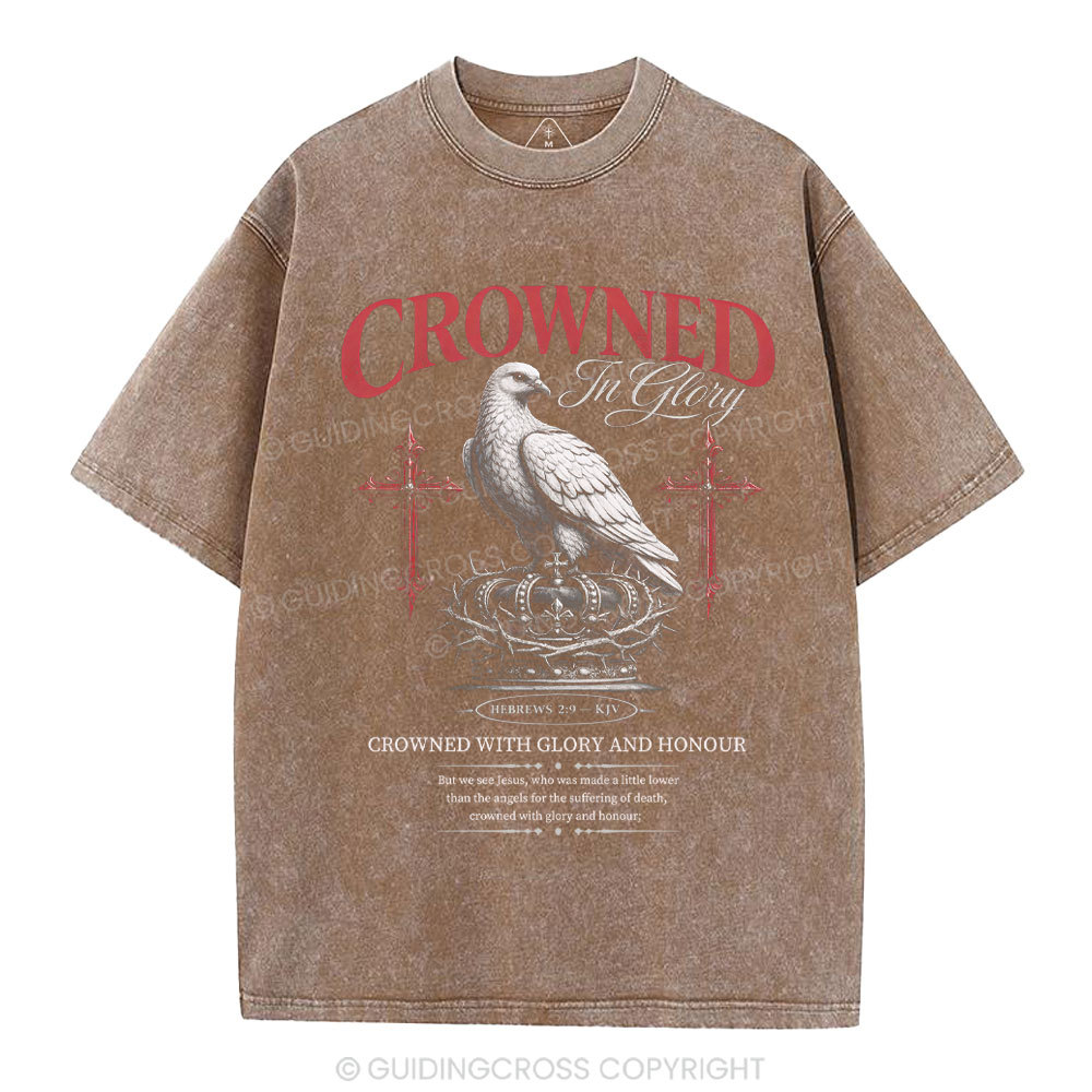 Crowed In Glory Christian Washed T-Shirt