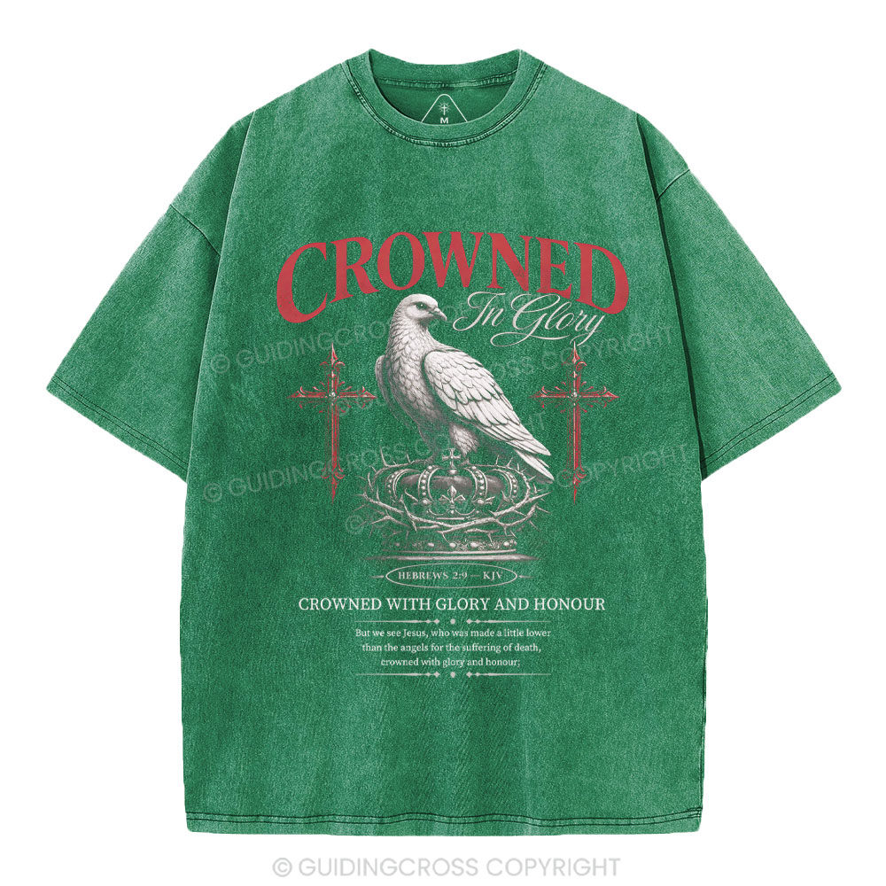 Crowed In Glory Christian Washed T-Shirt