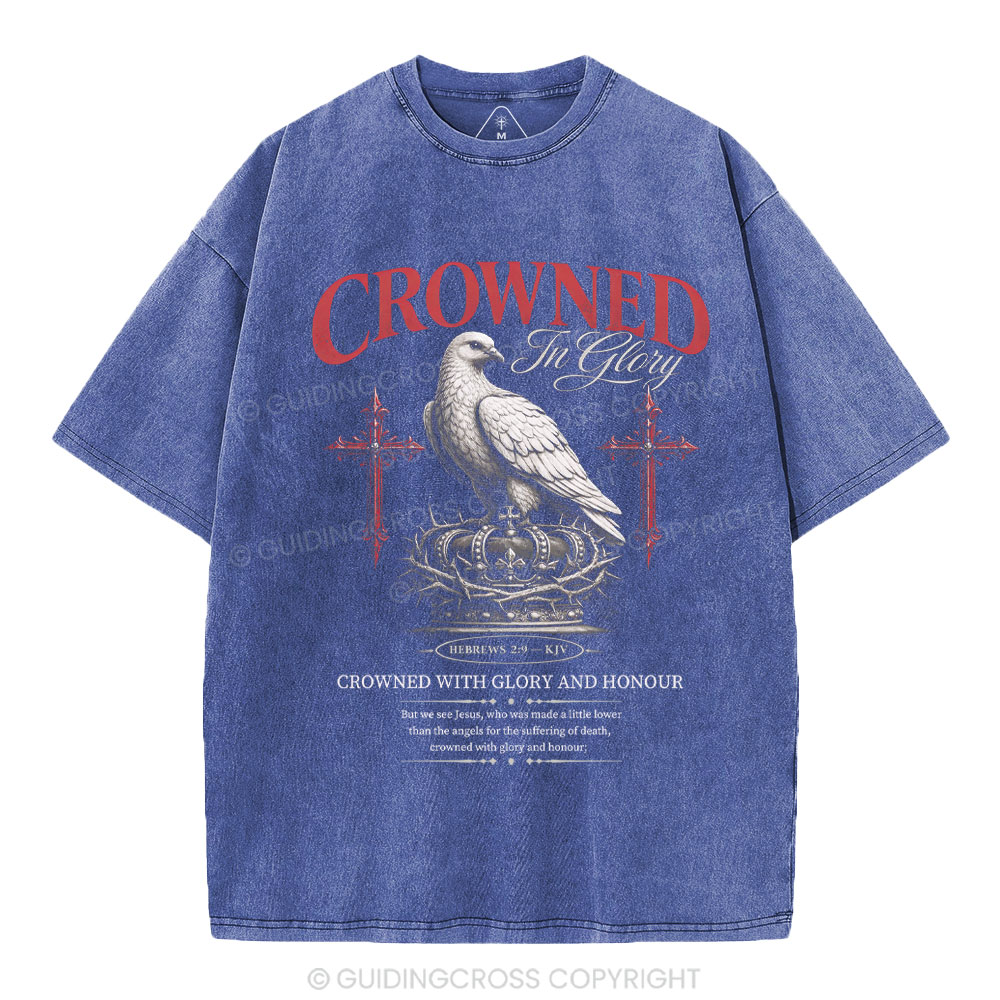 Crowed In Glory Christian Washed T-Shirt