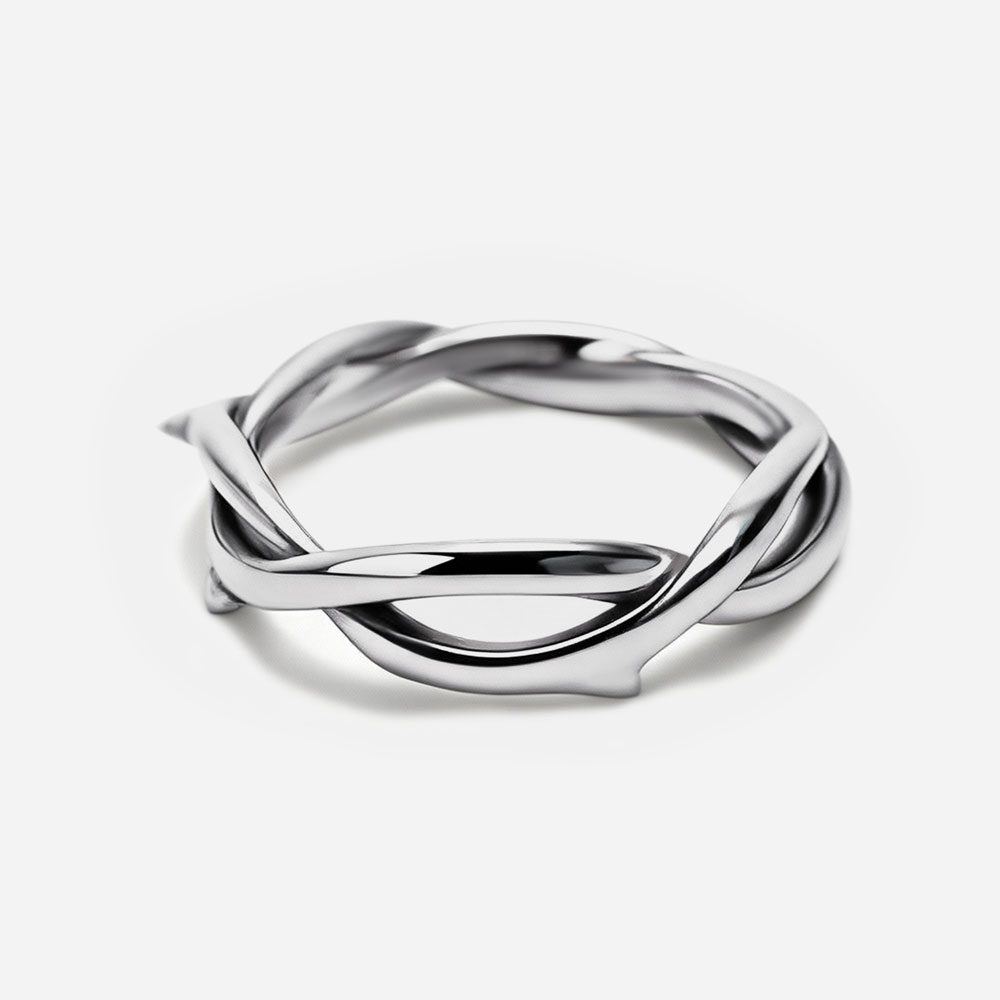 Crown Of Thorns Christian 925 Sterling Silver Ring