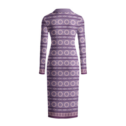 Crowned In Faith Christian Ribbed Knit Midi Dress