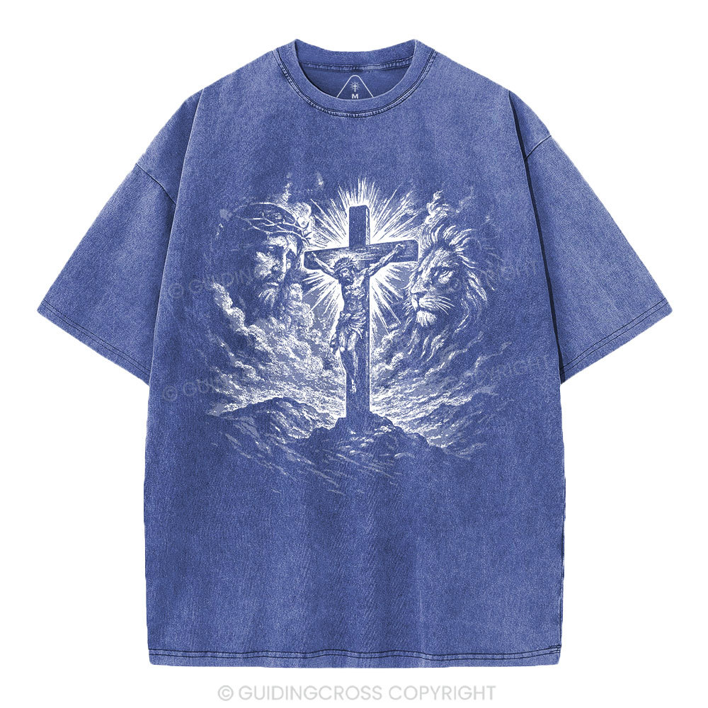 Crucifixion Of Jesus Washed T-Shirt