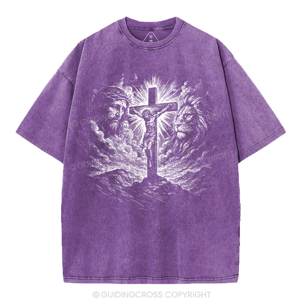 Crucifixion Of Jesus Washed T-Shirt