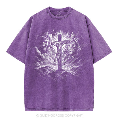 Crucifixion Of Jesus Washed T-Shirt
